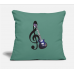 Electric Guitar Cypress Green Pillow